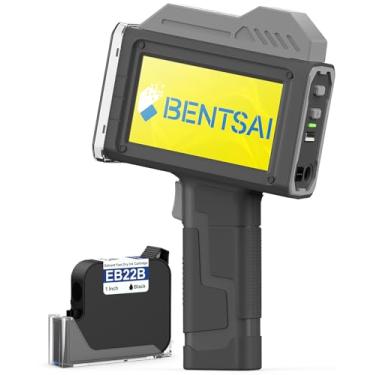 Imagem de BENTSAI Impressora Jato De Tinta Portátil Bt-Hh6210Bl 1 Polegada Cabeçote De Impressão Codificador De Data Com 42 Ml De Tinta De Secagem Rápida Para Número De Lote Data De Validade Código Qr Código