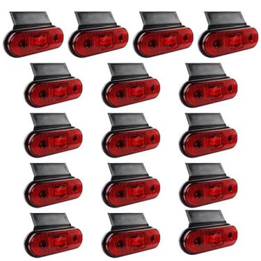 Imagem de 16 Lanterna Lateral Caminhão Carreta Facchini LED VM +Suporte - Prime