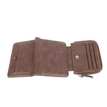 Imagem de Carteira Masculina Elegante, Carteiras Duráveis ​​texturizadas Vintage para Viagens (Marrom)