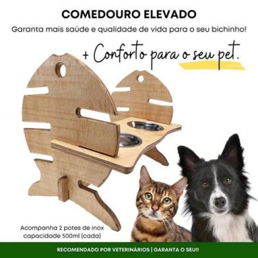 Imagem de Comedouro e Bebedouro  Regulável para GATOS Duplo - ECO.START