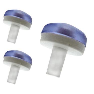 Imagem de Kit 3 Vedante Torneira Registro 3/4 Carrapeta PVC Borracha Para Reparo
