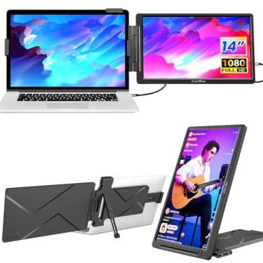 Imagem de FamilyKit Extensor de tela de laptop, extensor de monitor de laptop CrowView de 14 polegadas 1080p, monitor portátil FHD para laptop (13 a 16,5 polegadas), compatível com Android Mac Wins, extensor de