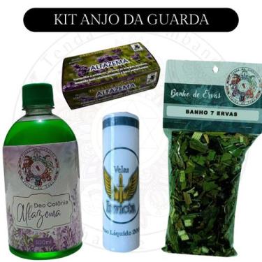 Imagem de Kit Anjo Da Guarda com 1 Alfazema 500mL Banho de Ervas 40g 1 Defumador