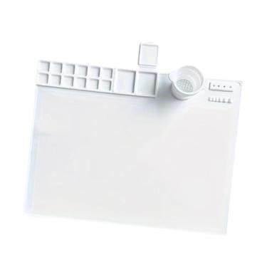 Imagem de Nishiyuenyi Silicone Pintura Mat Artista Mat Craft Mat Watable Desenho de tapete para arte feita à mão, Branco