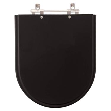 Imagem de Assento Sanitário Poliéster Firenze Preto para Vaso Icasa