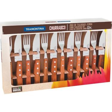 Imagem de Jogo de Talheres para Churrasco Inox 12 Peças Jumbo - Tramontina