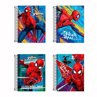 Imagem de Agenda Espiral Marvel Spider Man 2025 176Fls Tilibra