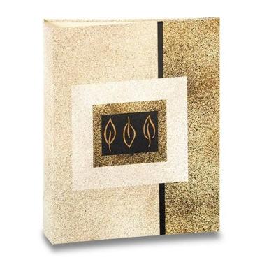 Imagem de Álbum de Fotos Formas - 300 Fotos 10x15 cm - Ramos Beges - 24,8x22,6 cm