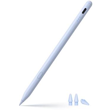 Imagem de Caneta Stylus para iPad 2018-2025, lápis de carregamento rápido USB-C, sensibilidade de inclinação perfeita para pixels para iPad 11/10/9/8/7/6/A16, iPad mini 7/6/5, iPad Air M3/2 27.9 cm/33.0 cm/5/4