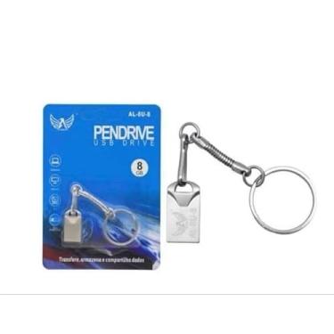 Imagem de Pendrive Chaveiro 8GB Unidade Flash USB de Alta Velocidade AL-8U-8/KA-G-8