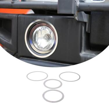 Imagem de PIUGILH Para-choque dianteiro de condução de luz de neblina, moldura cobre o acabamento compatível com Hummer H2 2003-2009, luz de neblina, cobertura de luz de neblina para o exterior