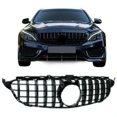 Imagem de Grade Frontal Mercedes Classe C W205 Gtr Amg Black Piano - Veon