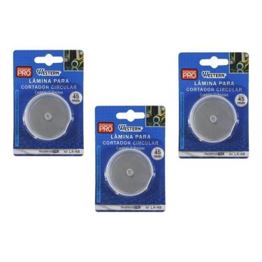 Imagem de Kit 6 Lâminas Para Cortador Circular 45 Mm La-48 Western