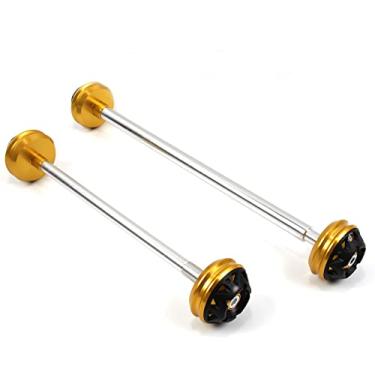 Imagem de Protetores de roda deslizantes de eixo garfo dianteiro e traseiro para Honda CBR600RR 2013-2015 acessórios de motocicleta dourado