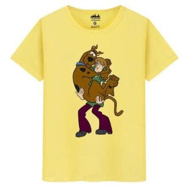 Imagem de Camiseta Masculina Algodão Premium Salsicha Scooby Medo Desenho - loja