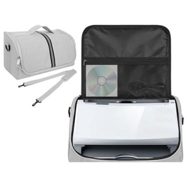 Imagem de Kingshion Estojo de transporte de scanner protetor para escâneres Fujitsu iX1400/iX1500/iX1600, série Fi, Plustek, Brother e Raven, cinza claro