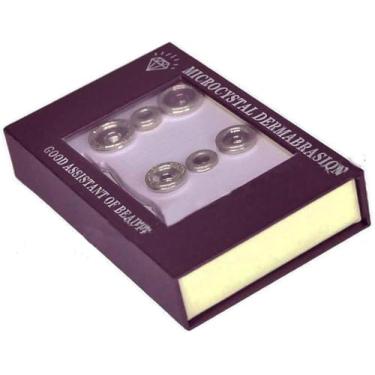 Imagem de Microdermoabrasão de diamante, cabeças 9Microdermoabrasão e 1 haste de aço inoxidável em um spa, máquina de descascar dermoabrasão, casa cuidados com a pele, salão de rejuvenescimento da pele, dispositivo de beleza
