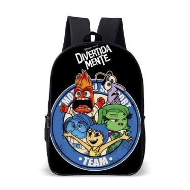 Imagem de Mochila Divertida Sentimento Raiva Unissex Escolar Volta as Aulas Verm