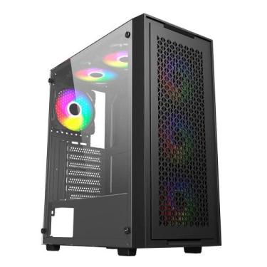 Imagem de Gabinete Gamer Bluecase Xframe, Mid Tower, ATX, Lateral em Vidro tempe