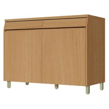 Imagem de Balcão de Cozinha Nesher 100% MDF 2 Portas 2 Gavetas Simone Mendes, Ca