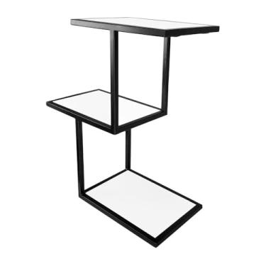 Imagem de Prateleira Nicho Para Decoração de Sala Quarto Canyon - Preto/branco