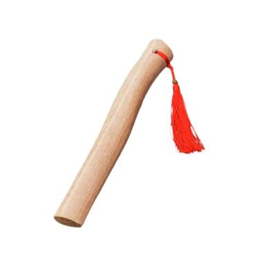 Imagem de Gralara Cabo de machado de substituição, cabo de machado de madeira, empunhaduras confortáveis, ferramenta de marcenaria de alta dureza para atividades ao ar, 32cm