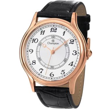 Imagem de Relógio Champion Feminino Analógico Rosê Couro Cn20686z