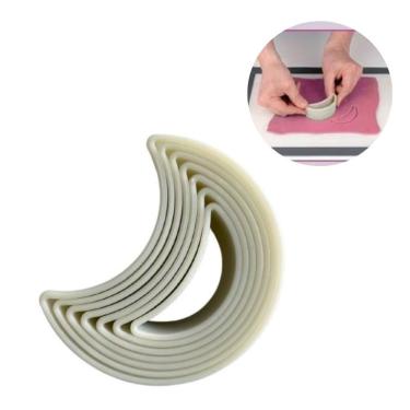 Imagem de Molde Cortador Meia-lua Massa Decorativo Bolo Silikomart