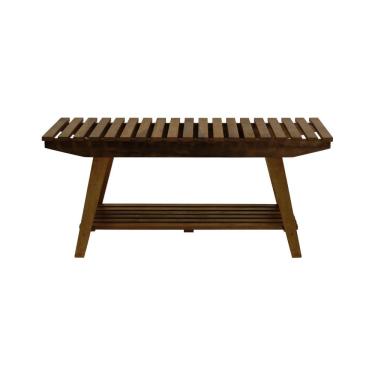 Imagem de Banco/sapateira 1 Prateleira Summer 100cm Madeira Imbuia Maciça Stain Imbuia