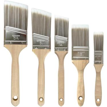 Imagem de Pincéis de cerdas, pincel de alvenaria, pincel de mancha de faixa angular, pincel de manchas de cerca de madeira para paredes, artes e reforma da casa - uso interno e externo (3,8 cm)