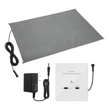 Imagem de briidea Sistema De Alarme Residencial Com Tapete Chão, Pressure Alerta E Campainha, Volume Ajustável, Fonte Alimentação Dupla, Como Porta Para Animais Estimação Ou Monitoramento Idosos, Tamanho 53,3