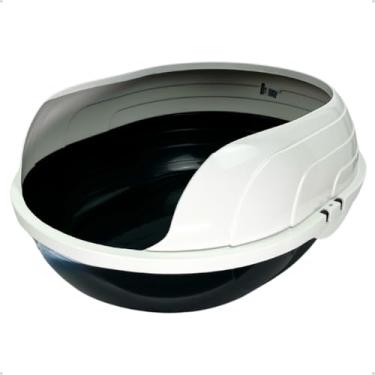 Imagem de Caixa de Areia Banheiro para Gatos Reforçada Sanitário Sandbox Tamanho Slim e Grande (Prime Preto)