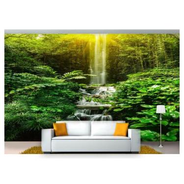 Imagem de Papel De Parede Cachoeira Natureza Mata 3D Nch117 - Você Decora