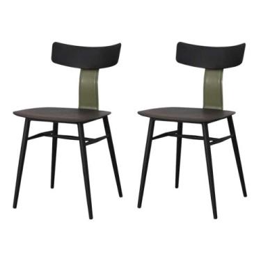 Imagem de Kit 2 Cadeiras Analu Rivatti 42 cm (Largura) Assento e Encosto PP Pret