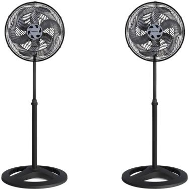 Imagem de Kit 2 Ventiladores de Coluna 40cm Turbo Ventisol 6 Pás Oscilante 80W