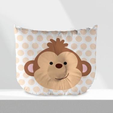 Imagem de Travesseiro para Bebê Anatômico Anti Refluxo Macaco - Mega Loja do Beb
