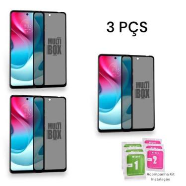 Imagem de 3UN Película 3D Anti Espião De Vidro Privacidade Para Moto G24 - LXL