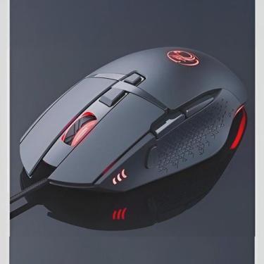Imagem de Mouse Óptico Gamer Com Fio Usb Led 8 Botões 7200 Dpi - Shopmix