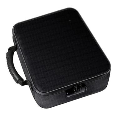 Imagem de Vaveren Bolsa de documentos à prova de fogo, estojo de armazenamento de arquivos à prova de fogo com trava, pasta de arquivo expansível prática para cartões, Style a