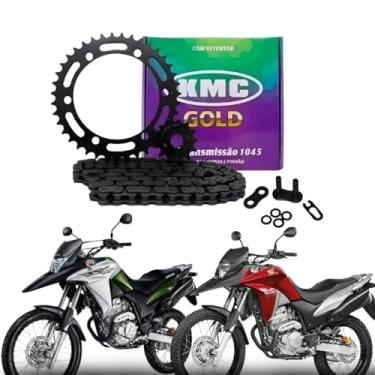 Imagem de Kit relaçao transmissao Xre 300 com retentor kmc gold de 2009 ate 2023