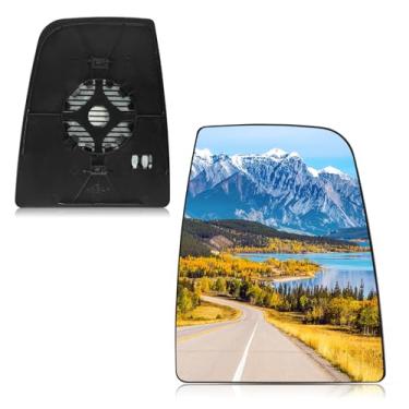 Imagem de BDFHYK Vidro retrovisor superior do lado direito do passageiro compatível com Ford Transit T150 T250 T350 2015-2022 Vidro espelhado convexo aquecido com placa de apoio, substitui CK4Z17K707D (direita)