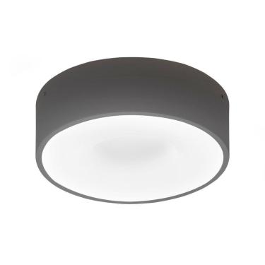 Imagem de Plafon Taschibra Sushi Redondo Com 4 Lâmpadas 4000k Bivolt Preto