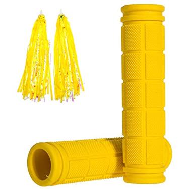 Imagem de YOROZUCERY Manoplas De Borracha Macia Em Formato Cogumelo Com Franjas - Bicicleta Antiderrapante Para Crianças, Meninas E Meninos, Mtb, Bmx, Acessórios Mountain Bike Praia