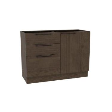 Imagem de Balcão de Cozinha Amsterdam PH 3135 c/ 1 Porta 3 Gavetas e Divisor de 