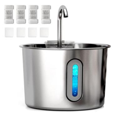 Imagem de Fonte de água Cat HAJXM 2.2L em aço inoxidável com 4 filtros