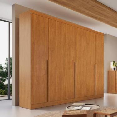 Imagem de Guarda Roupa Casal 6 Portas em MDF Alvorada Bianchi, Nature