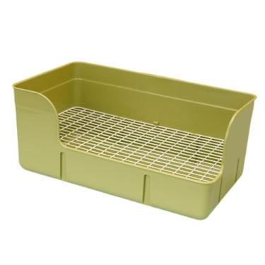 Imagem de Bothyi Caixa de areia para coelhos, bandeja para mictório de, caixa de areia de canto, de cama para animais pequenos, acessórios para gaiolas, Verde