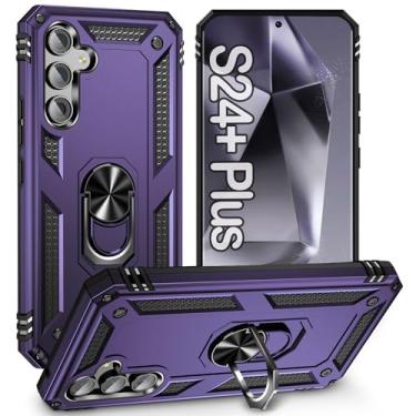 Imagem de ZOEII Capa 24 Plus: Para Samsung Galaxy S24 S24+Plus, Com Suporte [Capa Protetora Testada Contra Quedas De Nível Militar], Roxo