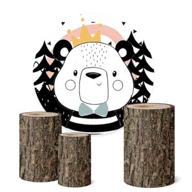 Imagem de Trio Capas Cilindro + Painel Redondo 1,50m Bosque (K1BSQ0020)