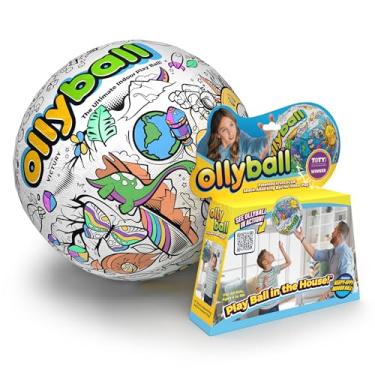 Imagem de Ollyball A bola de chute original para uso interno e externo - Design patenteado KrunchCOR para brincadeiras em casa segura - Bola inflável leve para crianças e famílias - Brinquedo de artesanato